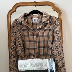 Plaid crop top